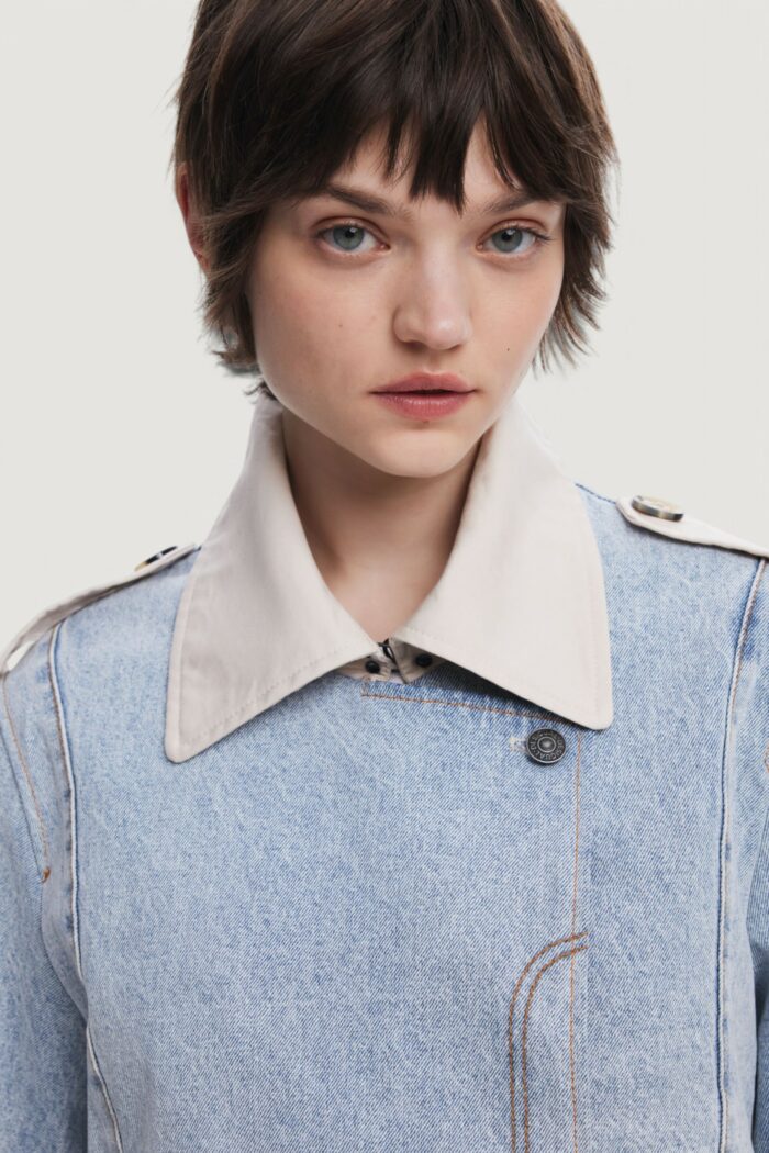 Trench Desigual chaq_memphis Denim chiaro