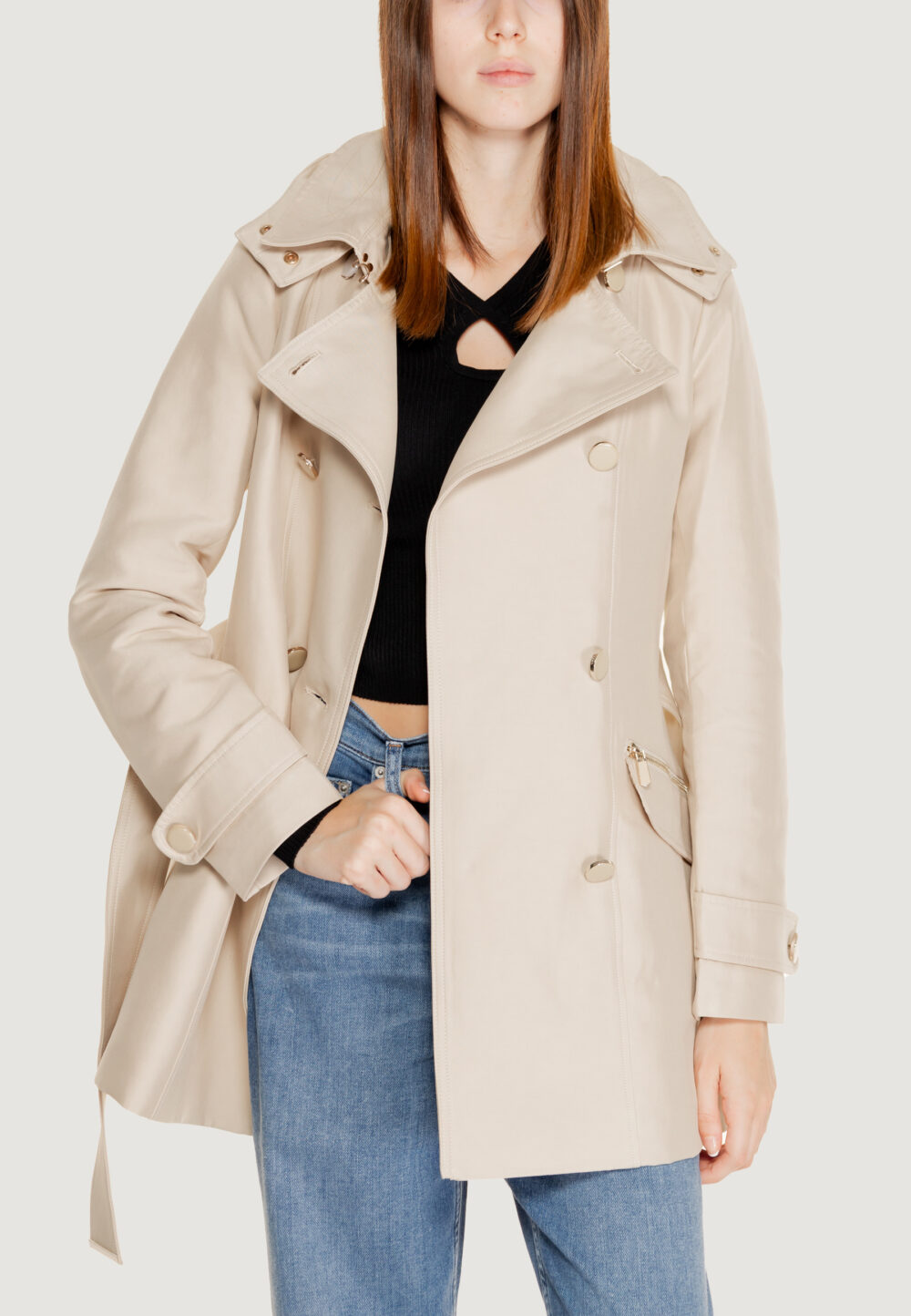 Parka Morgan De Toi Beige chiaro - Foto 5