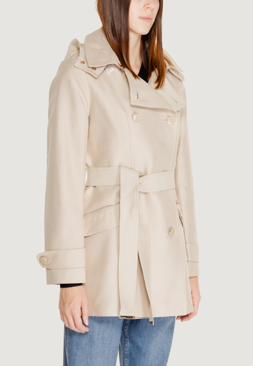 Parka Morgan De Toi Beige chiaro - Foto 4