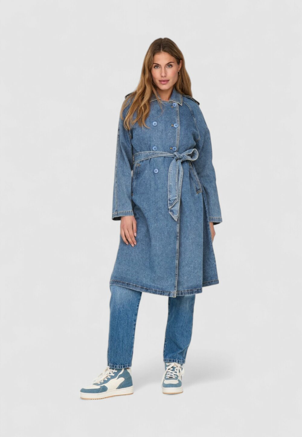 Trench Only onljuliette ls dnm qyt Denim - Foto 3