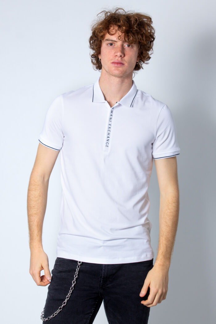Polo manica corta Armani Exchange  Bianco