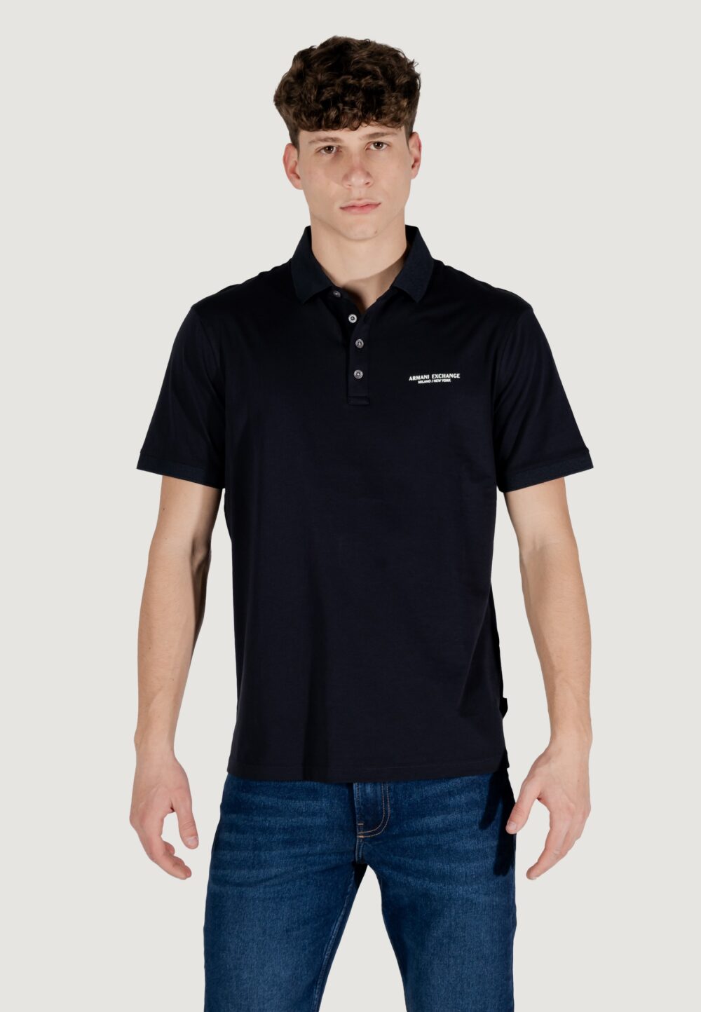 Polo manica corta Armani Exchange Blu - Foto 6
