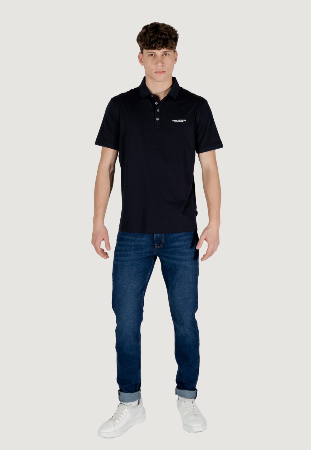 Polo manica corta Armani Exchange Blu - Foto 7