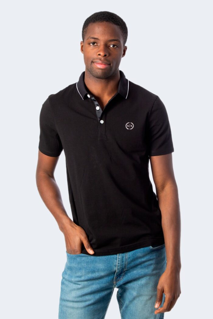 Polo manica corta Armani Exchange  Nero