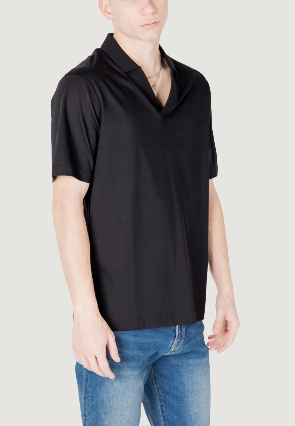 Polo manica corta Armani Exchange Nero - Foto 2