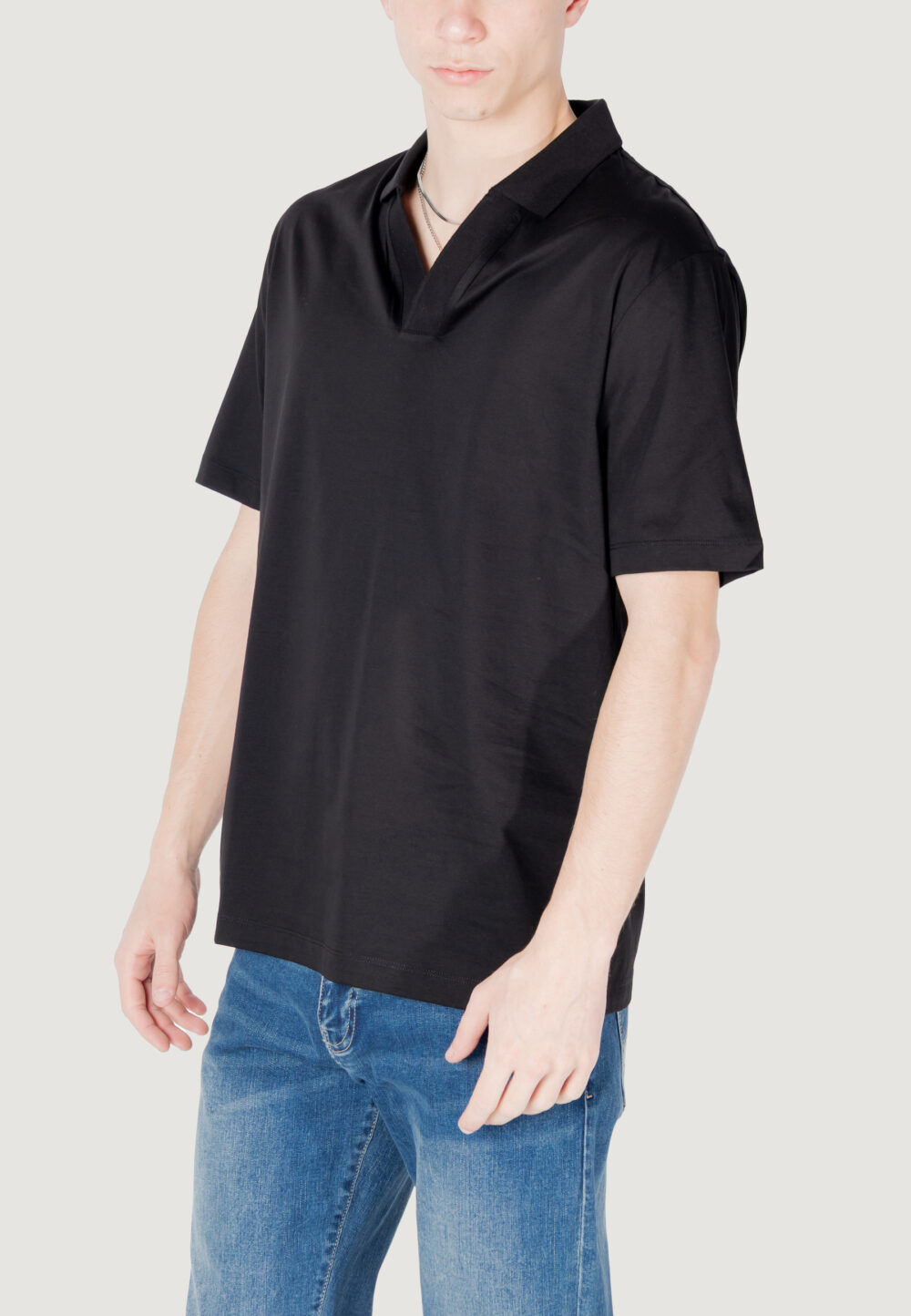 Polo manica corta Armani Exchange Nero - Foto 3