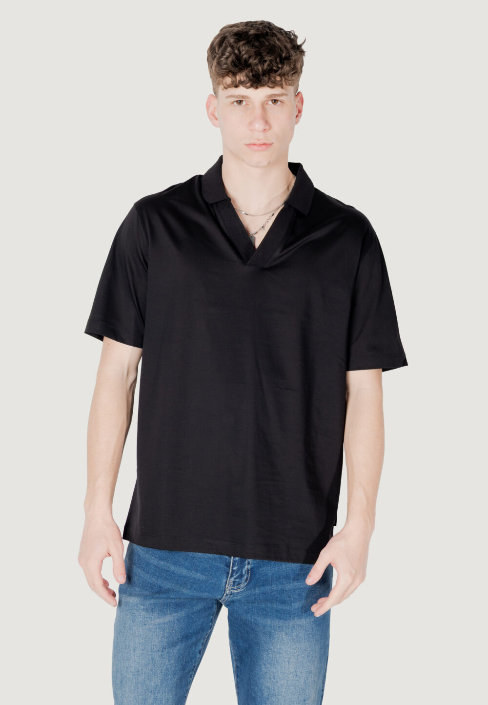 Polo manica corta Armani Exchange Nero - Foto 6