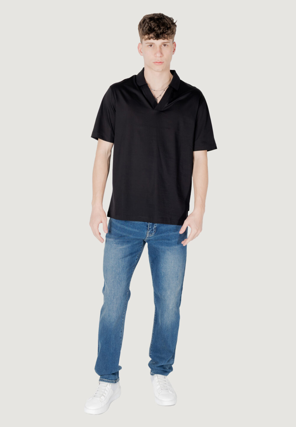 Polo manica corta Armani Exchange Nero - Foto 7