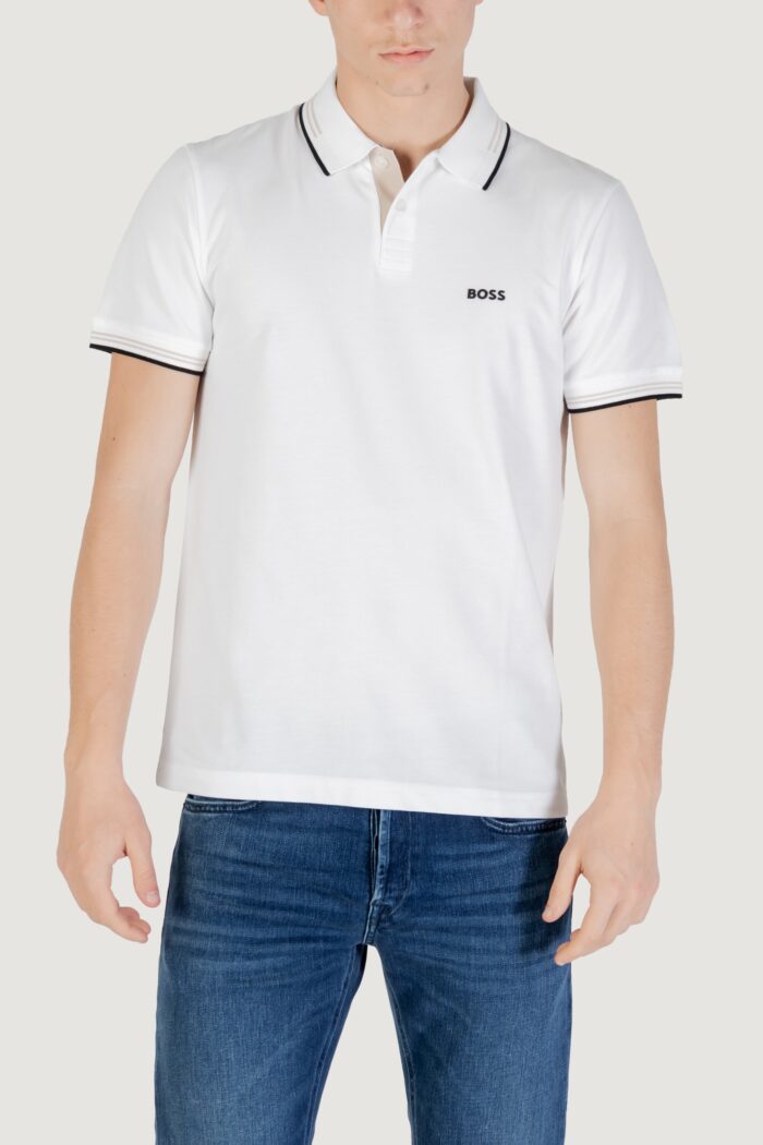 Polo manica corta Boss paul 10255848 01 Bianco