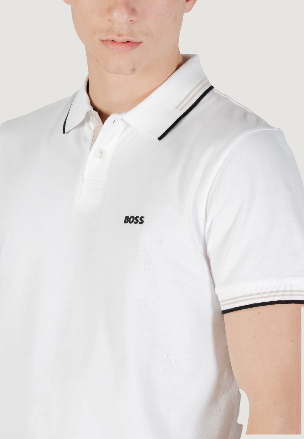 Polo manica corta Boss paul 10255848 01 Bianco - Foto 2