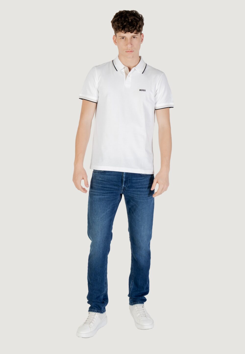 Polo manica corta Boss paul 10255848 01 Bianco - Foto 7