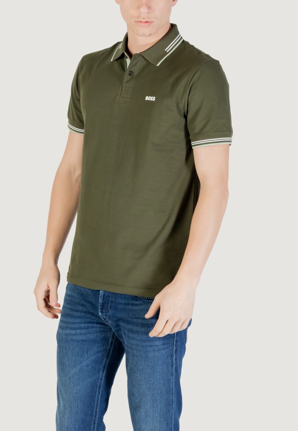 Polo manica corta Boss paul 10255848 01 Verde - Foto 4