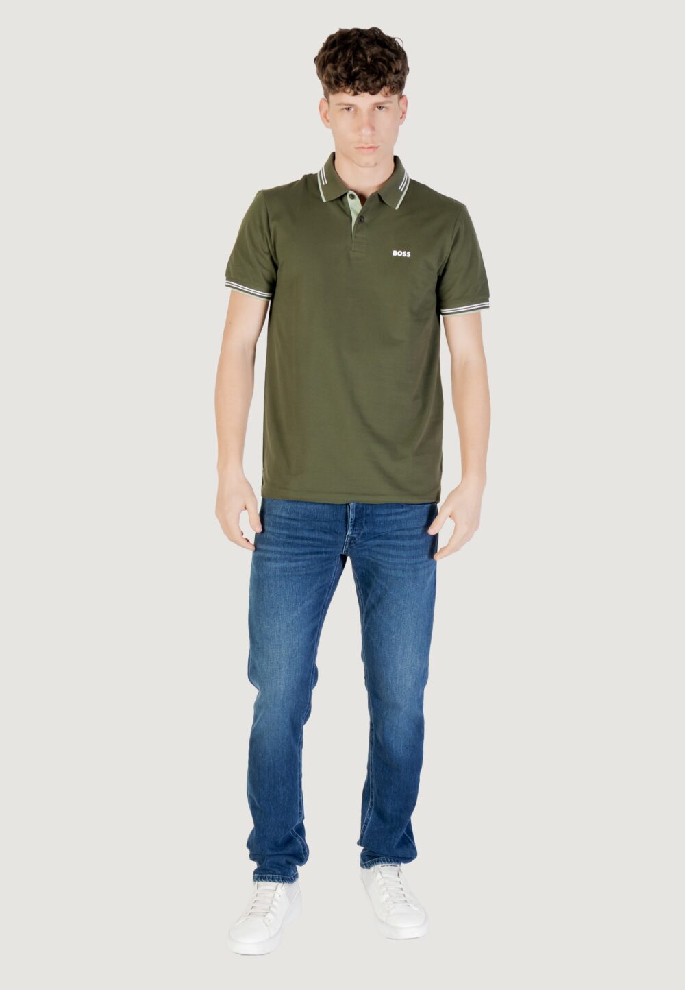 Polo manica corta Boss paul 10255848 01 Verde - Foto 7