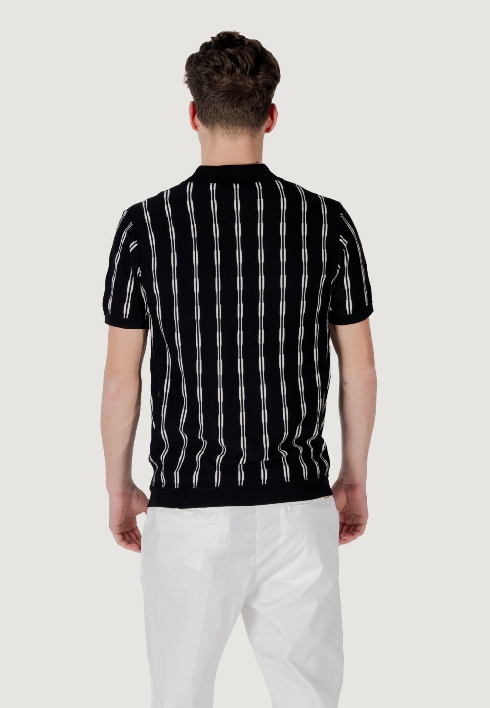 Polo manica corta Gianni Lupo Nero - Foto 2
