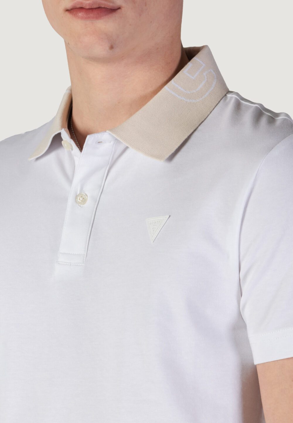 Polo manica corta Guess nolan ss Bianco - Foto 2