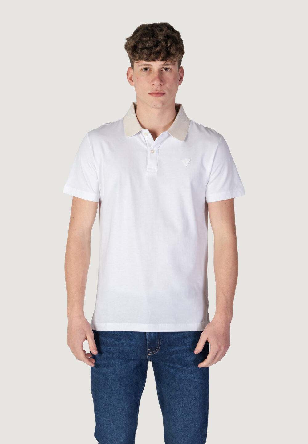 Polo manica corta Guess nolan ss Bianco - Foto 6