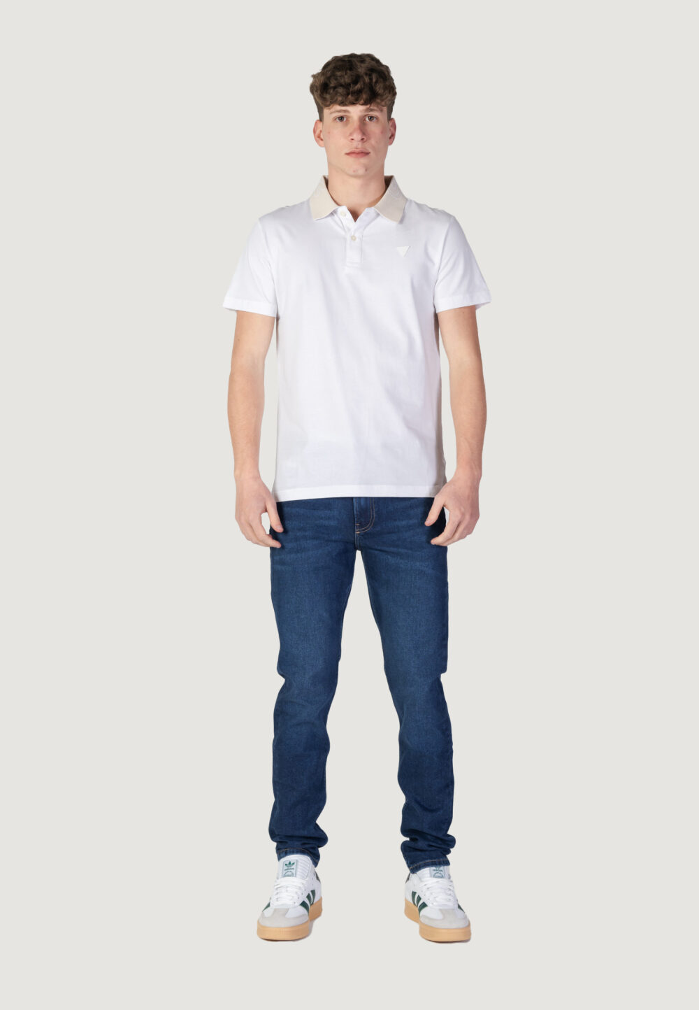 Polo manica corta Guess nolan ss Bianco - Foto 8