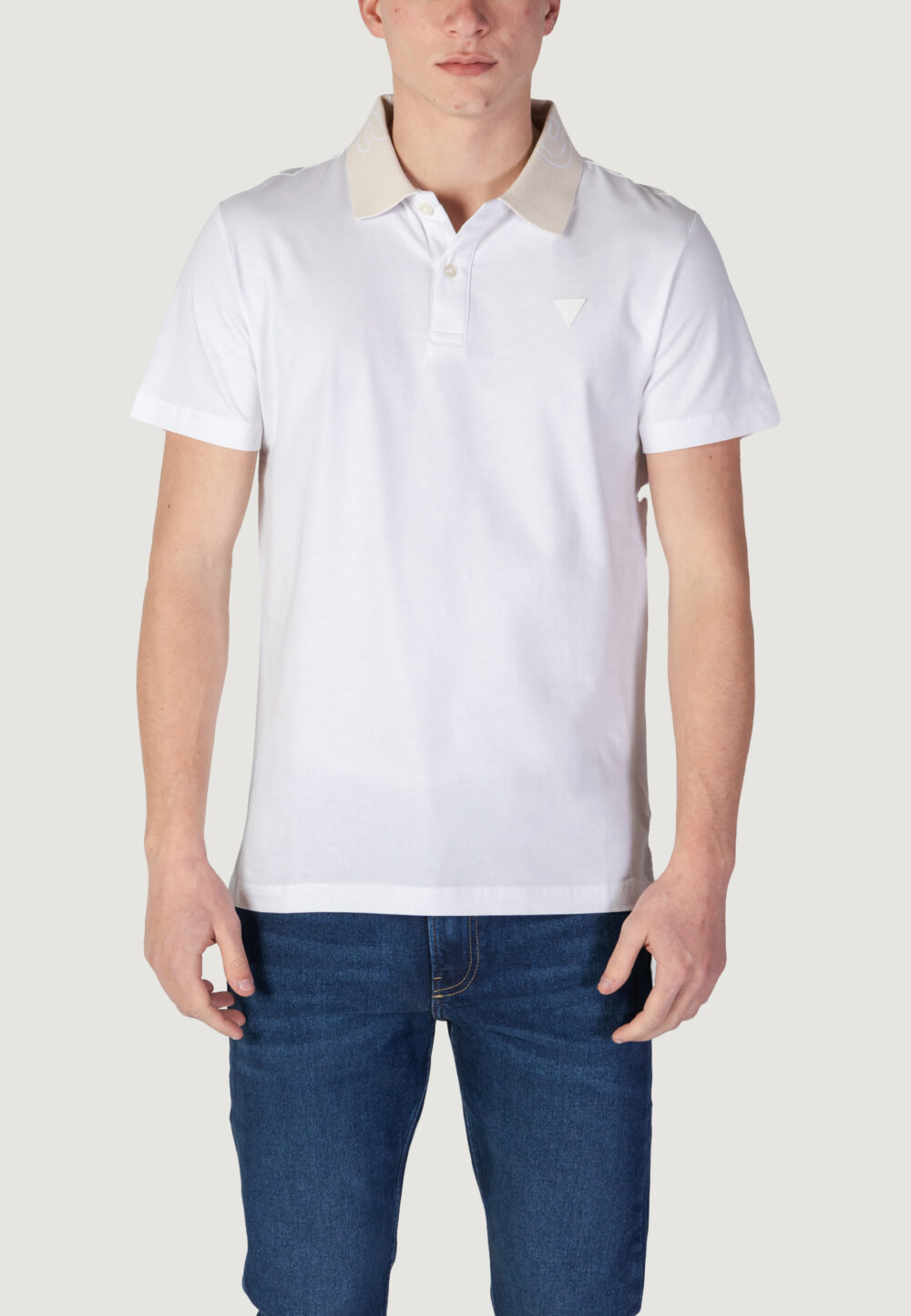Polo manica corta Guess nolan ss Bianco - Foto 9