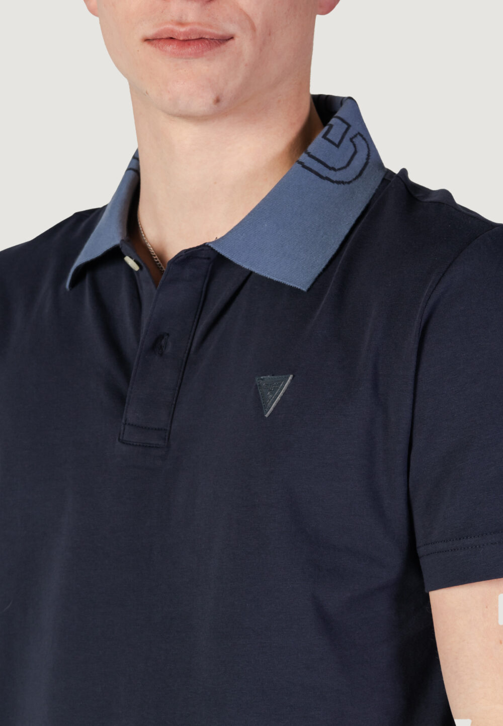 Polo manica corta Guess nolan ss Blu - Foto 2