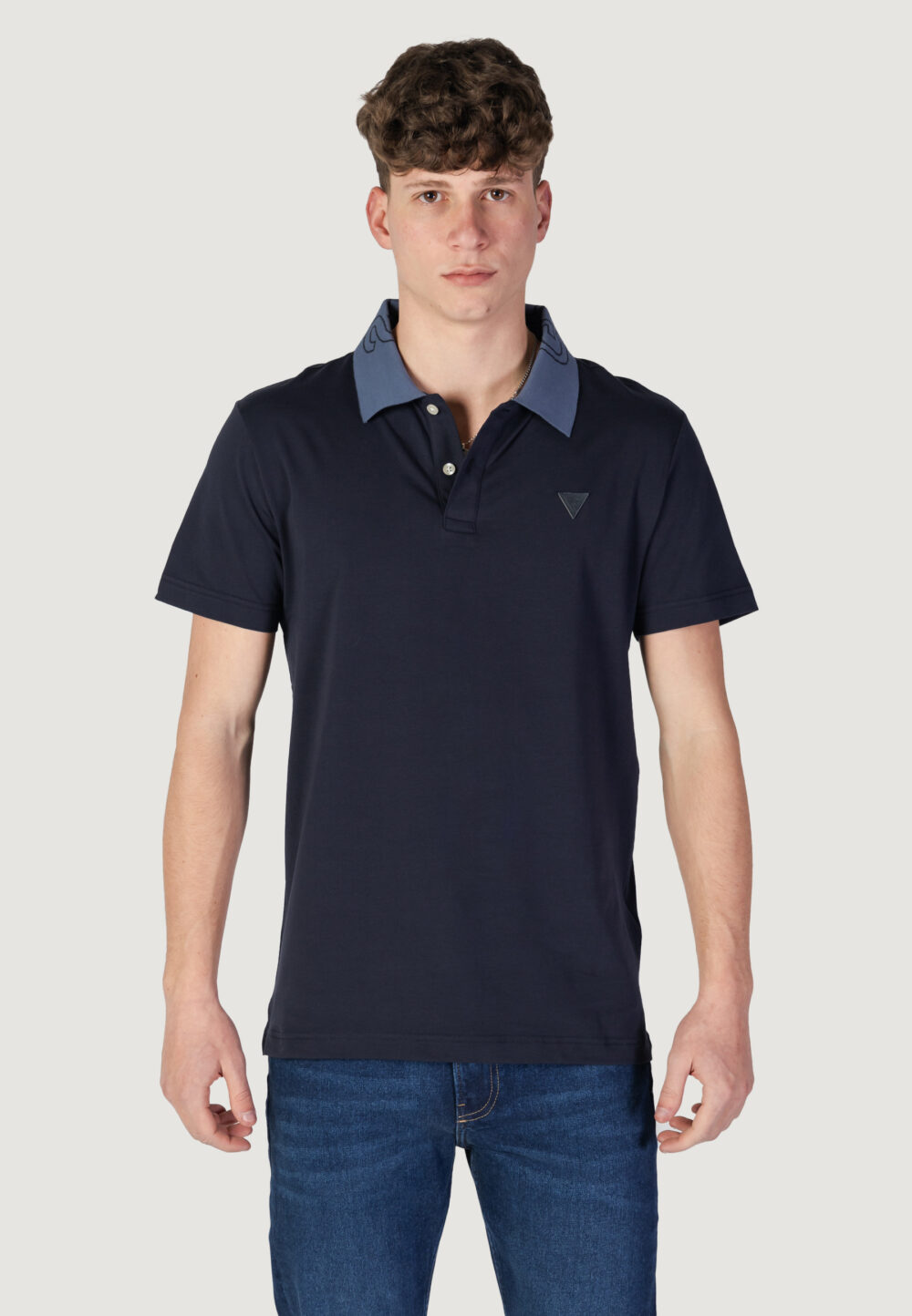 Polo manica corta Guess nolan ss Blu - Foto 6