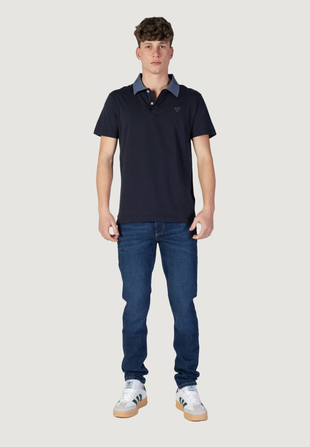 Polo manica corta Guess nolan ss Blu - Foto 9