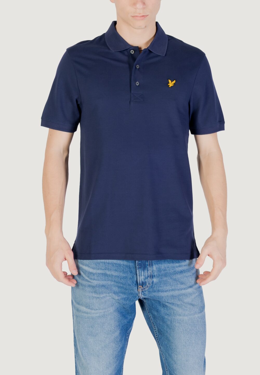 Polo manica corta Lyle & Scott Blu - Foto 1