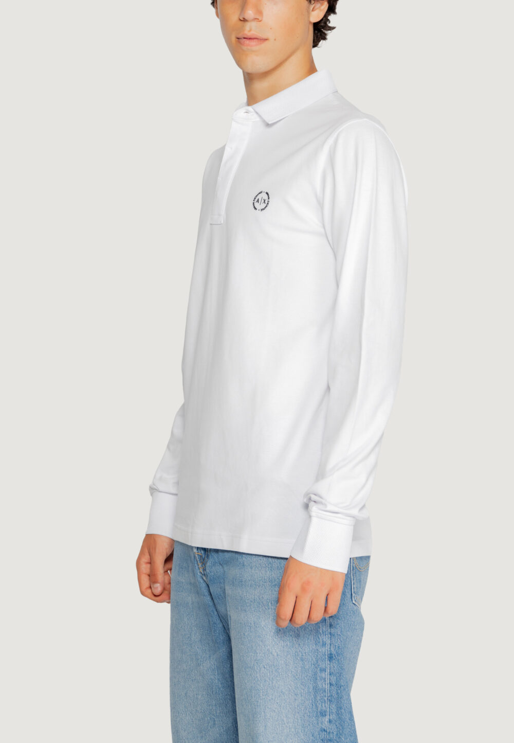 Polo manica lunga Armani Exchange Bianco - Foto 3