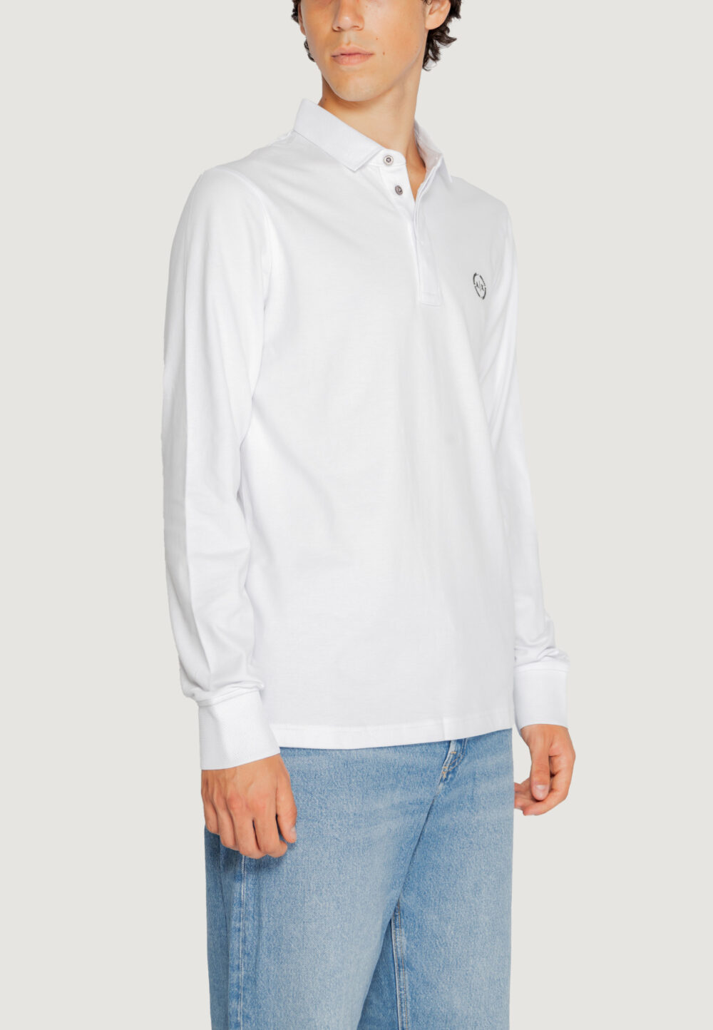 Polo manica lunga Armani Exchange Bianco - Foto 4
