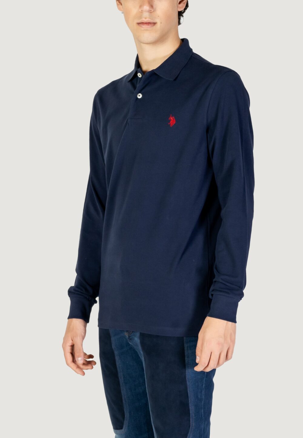 Polo manica lunga U.S. Polo Assn. must 000394 ehpd Blu - Foto 1