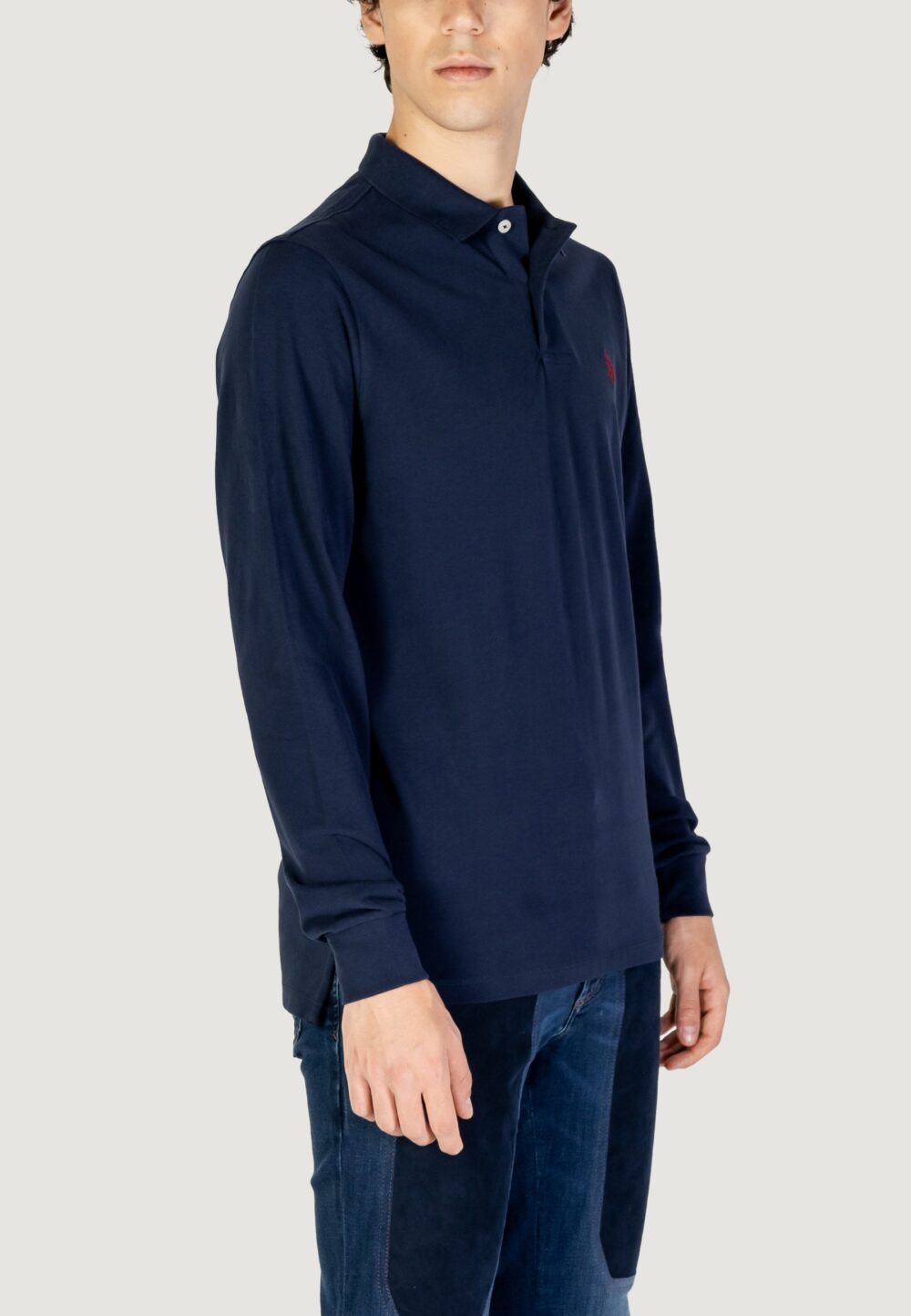 Polo manica lunga U.S. Polo Assn. must 000394 ehpd Blu - Foto 2