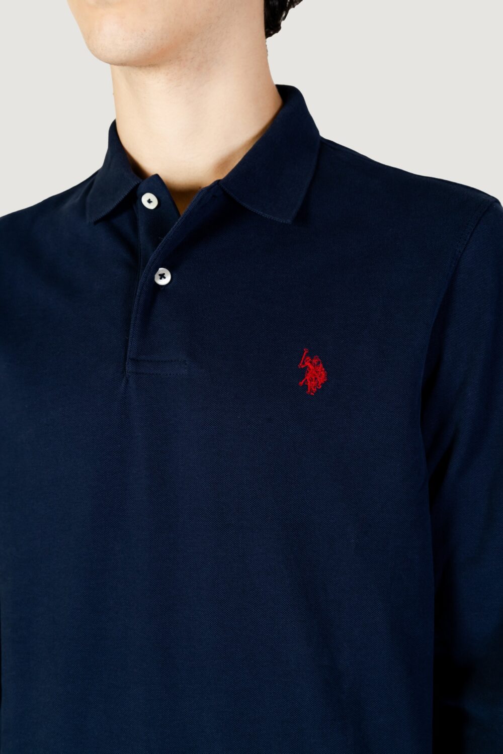 Polo manica lunga U.S. Polo Assn. must 000394 ehpd Blu - Foto 4