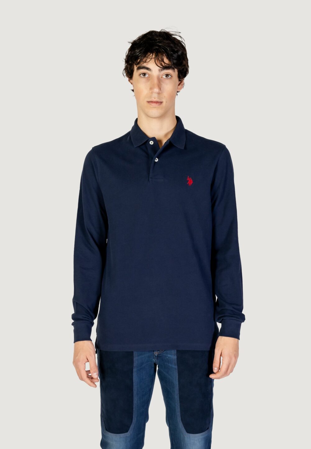 Polo manica lunga U.S. Polo Assn. must 000394 ehpd Blu - Foto 6