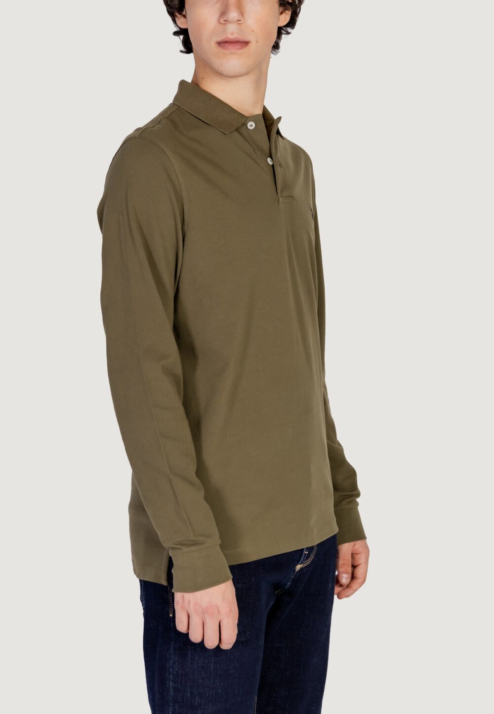 Polo manica lunga U.S. Polo Assn. must 000394 ehpd Verde Oliva - Foto 4