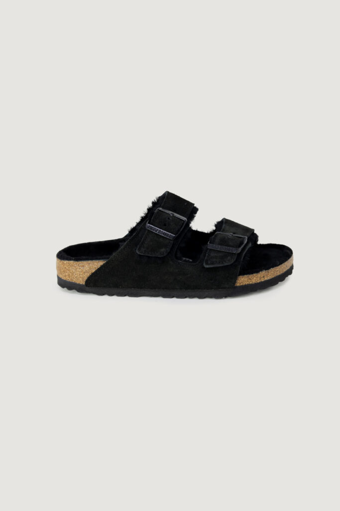Sandali BIRKENSTOCK arizona shearling – imballo originale danneggiato – prodotto integro Nero