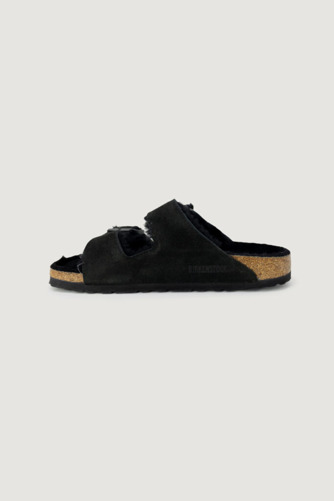Sandali BIRKENSTOCK arizona shearling – imballo originale danneggiato – prodotto integro Nero