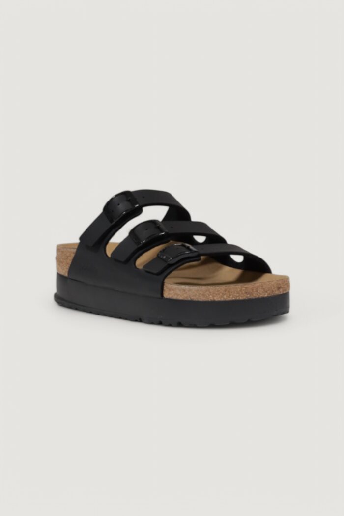 Sandali BIRKENSTOCK florida platf – imballo originale danneggiato – prodotto integro Nero