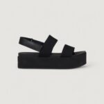 Sandali Calvin Klein Jeans flatform slin Nero - Foto 1