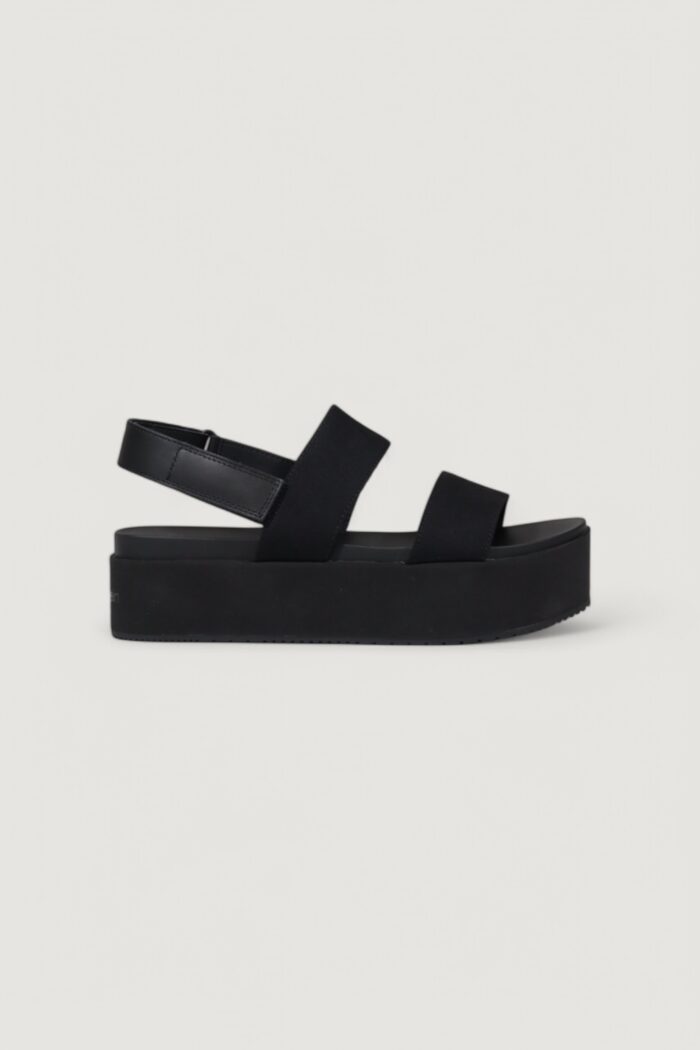 Sandali Calvin Klein Jeans flatform slin Nero