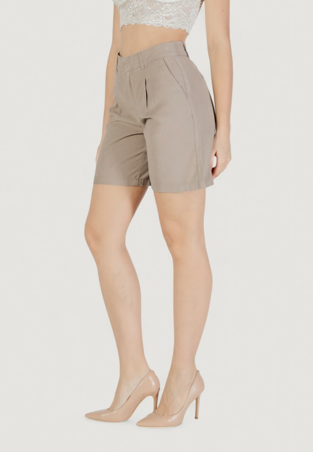 Shorts Only onlaris life mw long short cc wvn Beige - Foto 2