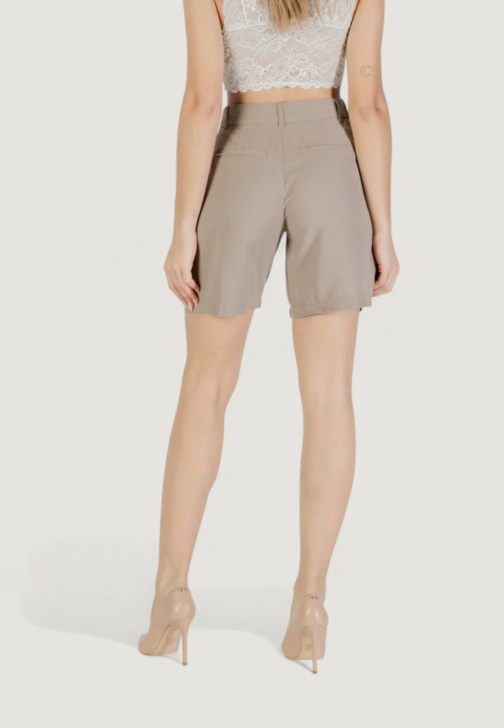 Shorts Only onlaris life mw long short cc wvn Beige - Foto 4