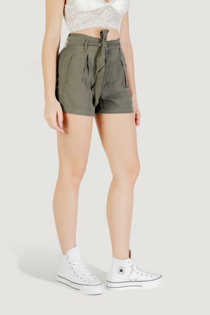 Shorts Only onlaris life hw belt shorts cc wvn Verde Oliva