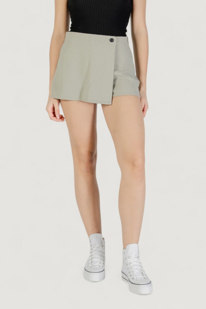 Shorts Only onlcaro hw linen bl skort cc pnt VERDE SALVIA