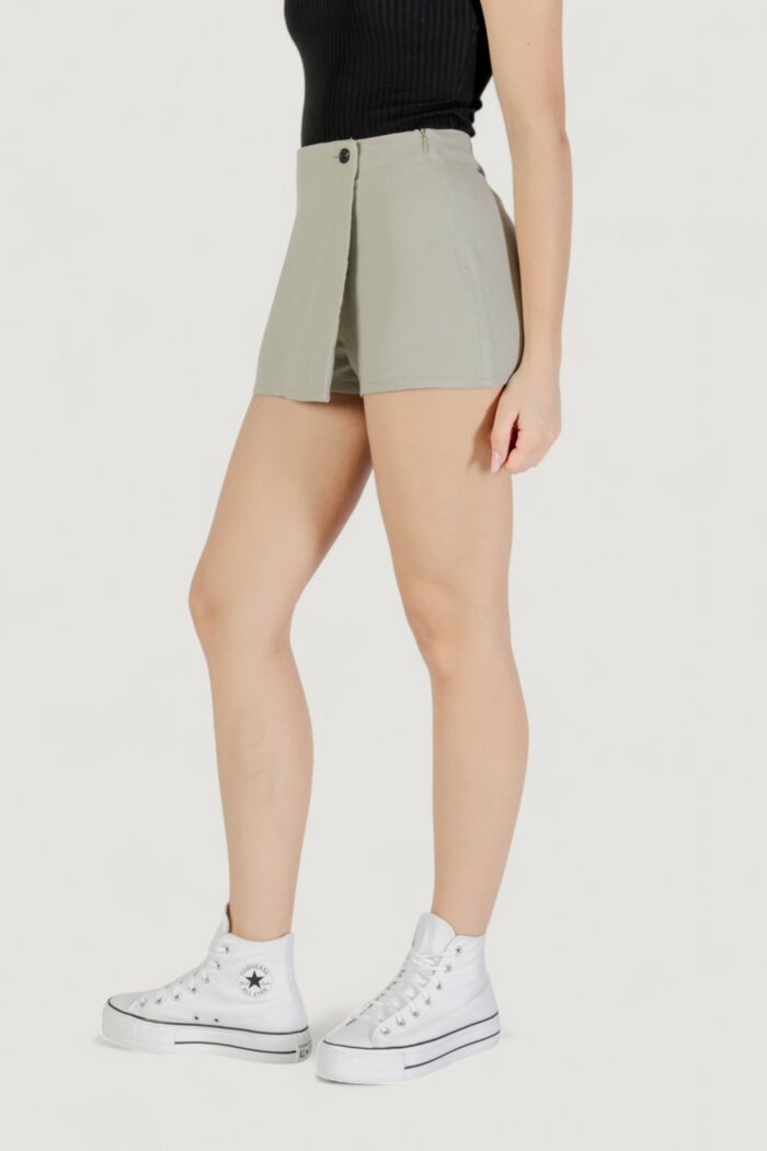 Shorts Only onlcaro hw linen bl skort cc pnt VERDE SALVIA