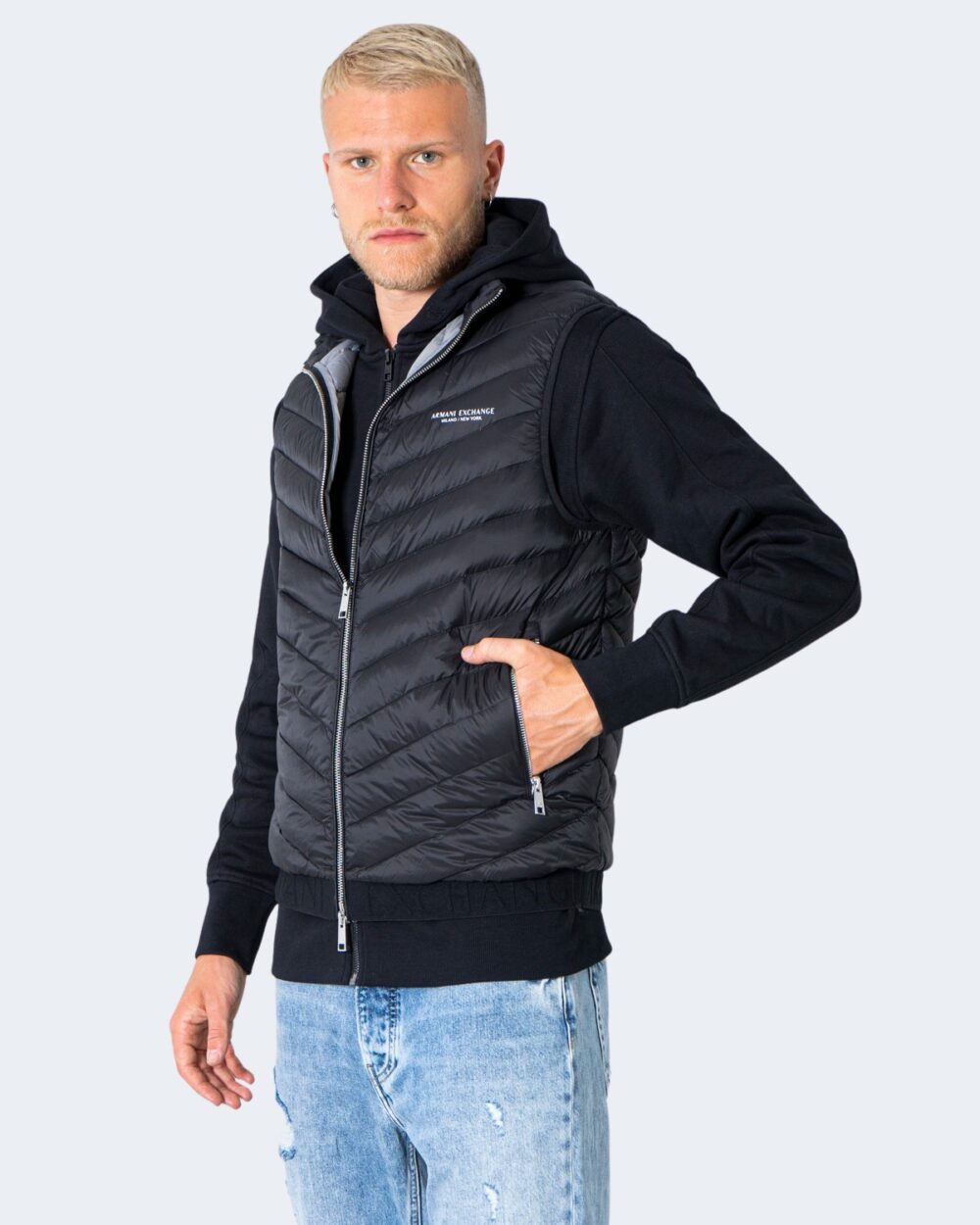 Smanicato Armani Exchange Nero - Foto 1