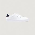 Sneakers Tommy Hilfiger th court lth detail Bianco - Foto 1
