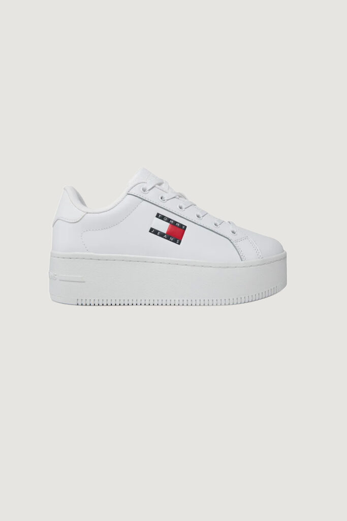 Sneakers Tommy Hilfiger Jeans imballo originale danneggiato – prodotto integro Bianco