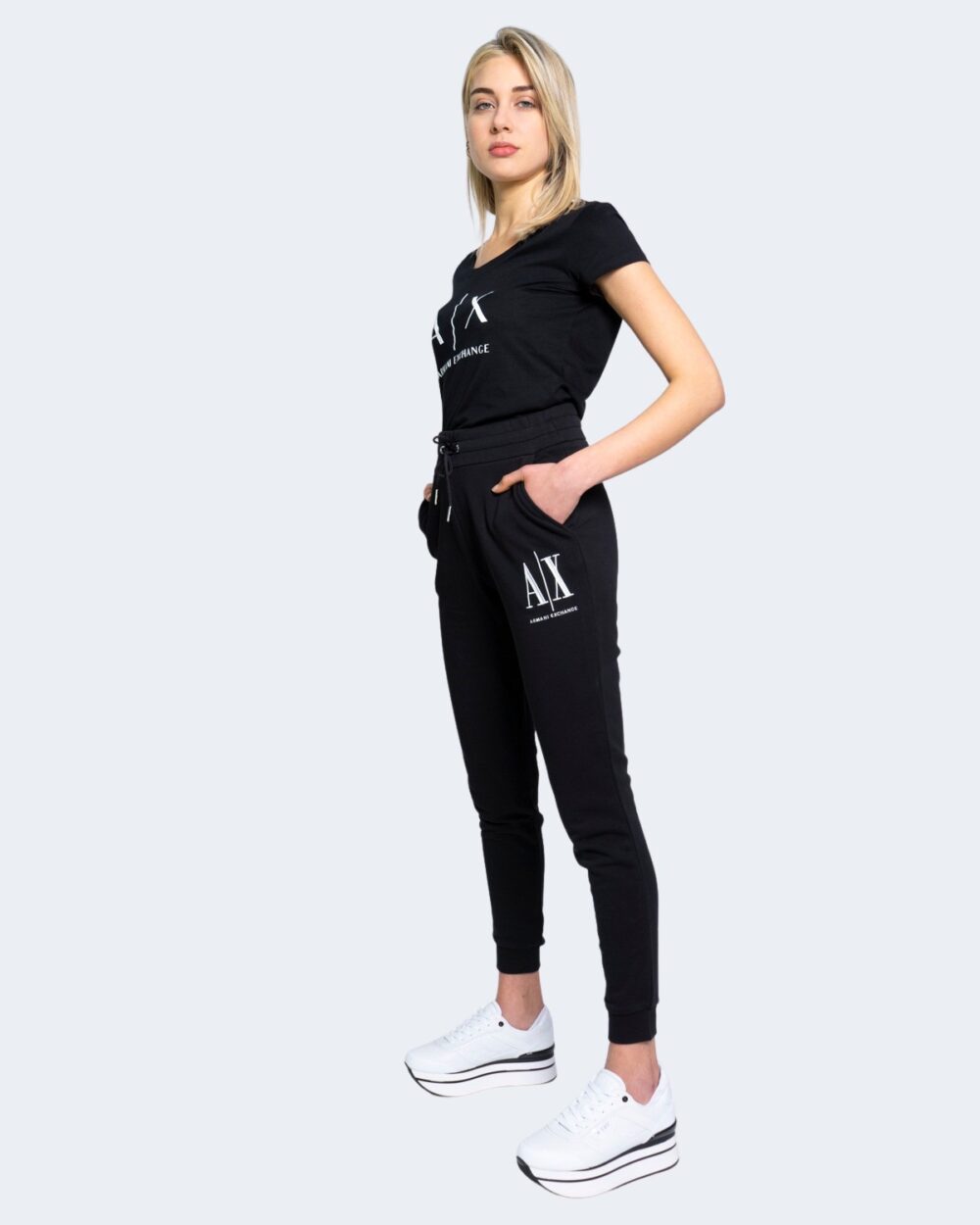 T-shirt Armani Exchange Nero - Foto 2