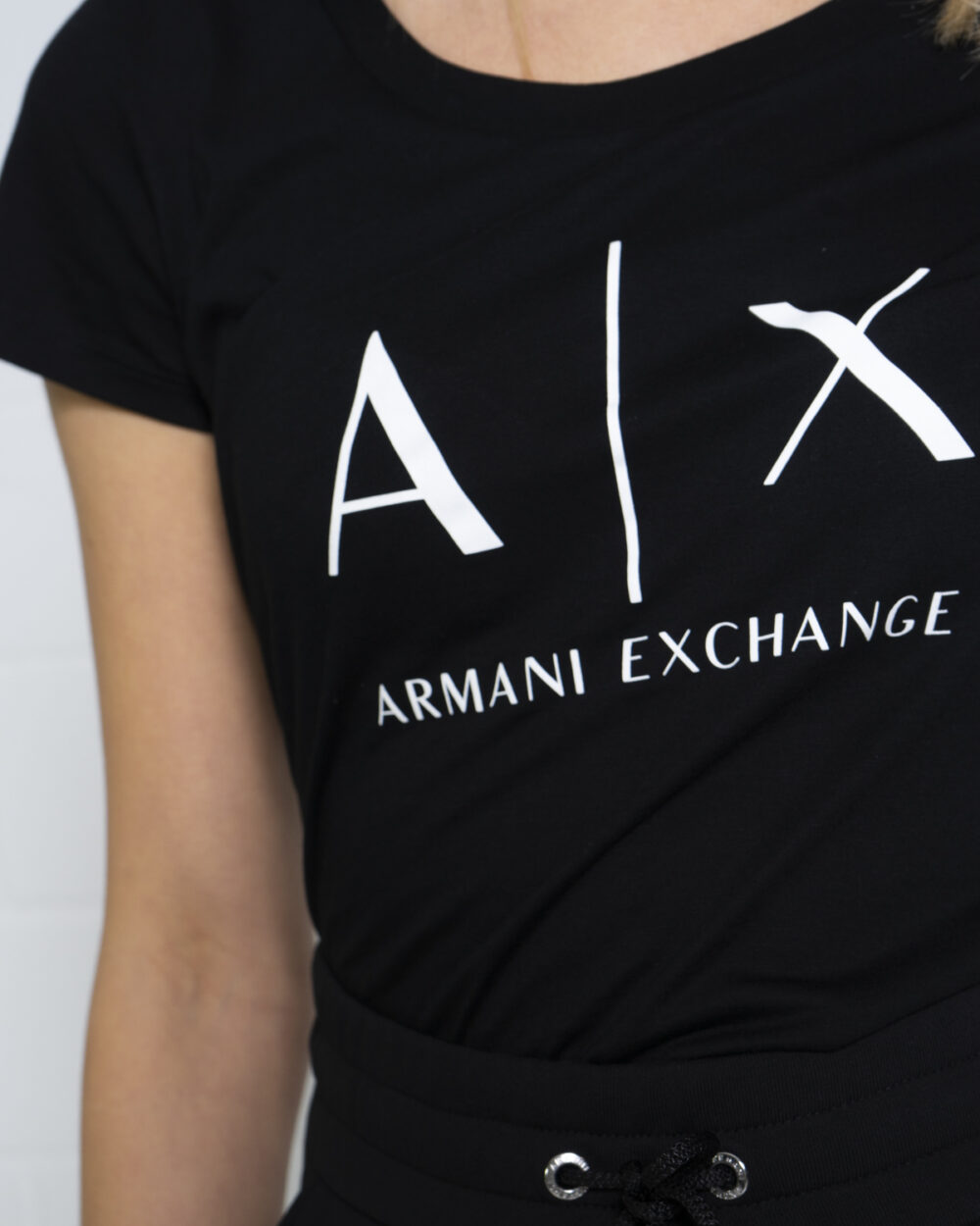 T-shirt Armani Exchange Nero - Foto 4