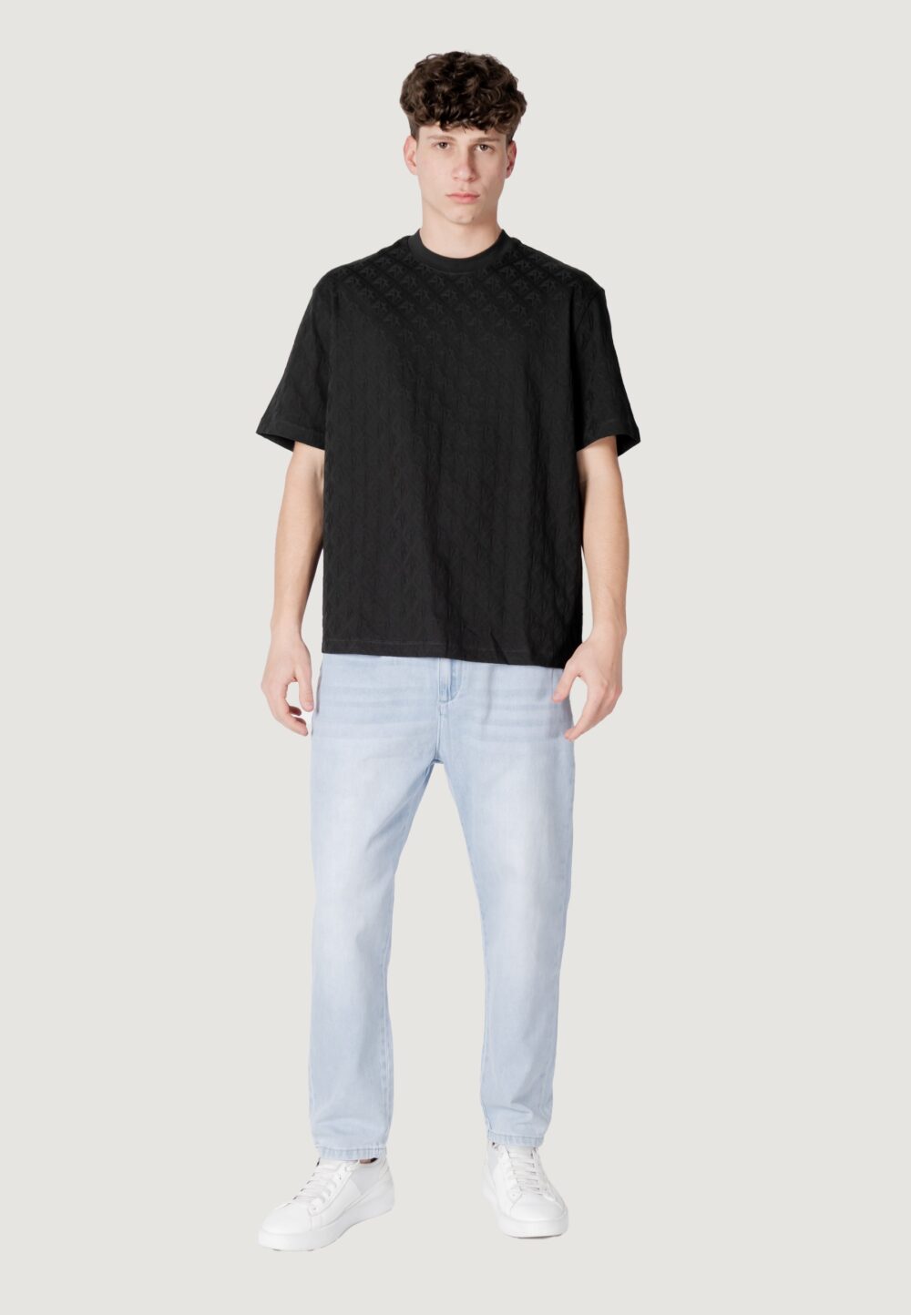 T-shirt Armani Exchange Nero - Foto 8
