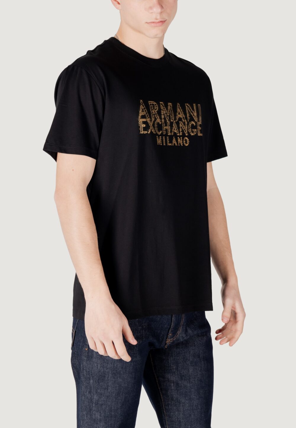 T-shirt Armani Exchange Nero - Foto 4
